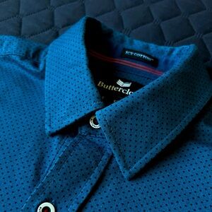 Buttercloth Icy Cotton Long Sleeve Button-Down Shirt